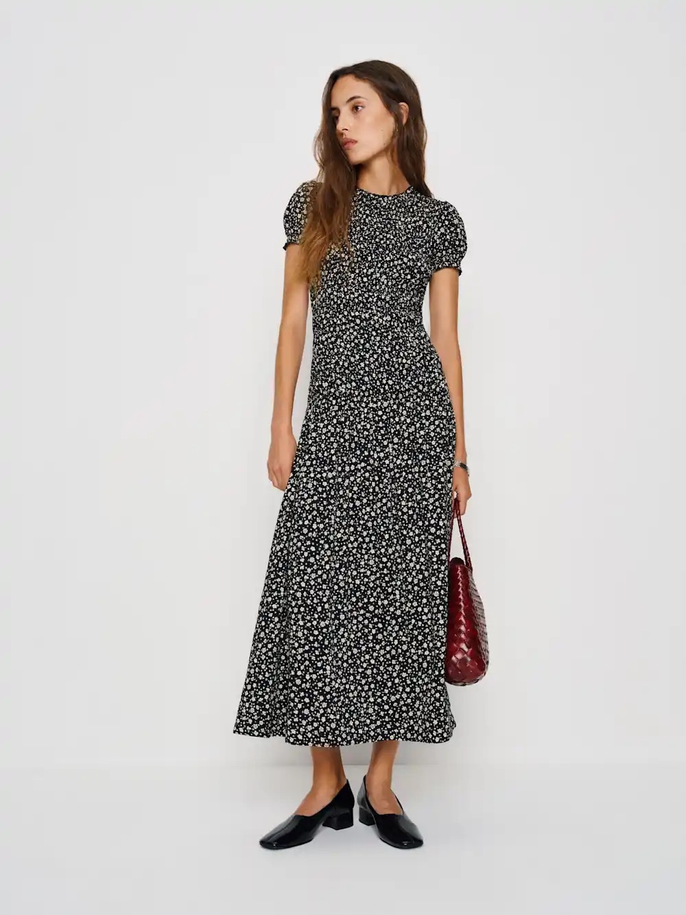 Reformation Kiria Dress Black - Size 4